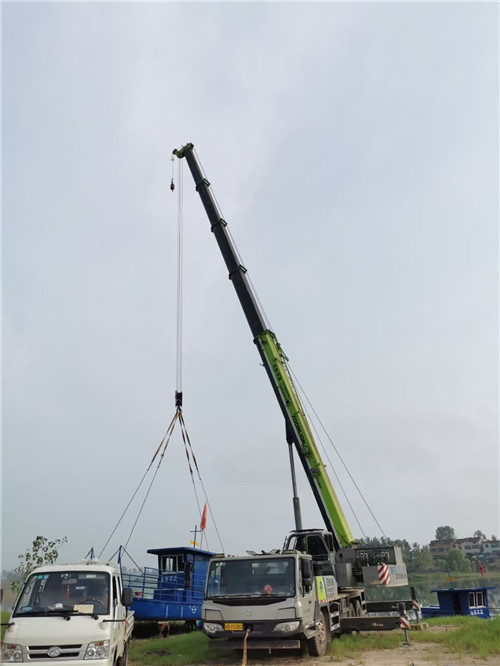 顺城区桥梁建设吊装案例